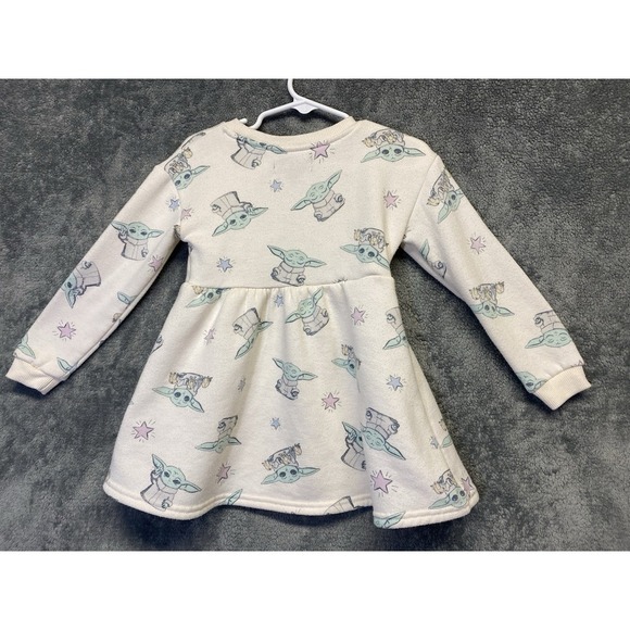 Star Wars Baby Yoda Grogu Skater Dress Baby Girls Size 18 Months - Picture 4 of 11